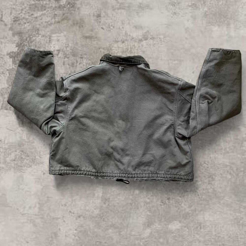 Carhartt Duck Canvas Tan Detroit Jacket Blanket Line Corduroy Collar M Union USA - Picture 6 of 6